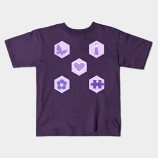 Girls Theme Puzzle Design Kids T-Shirt